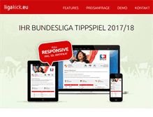 Tablet Screenshot of ligakick.eu